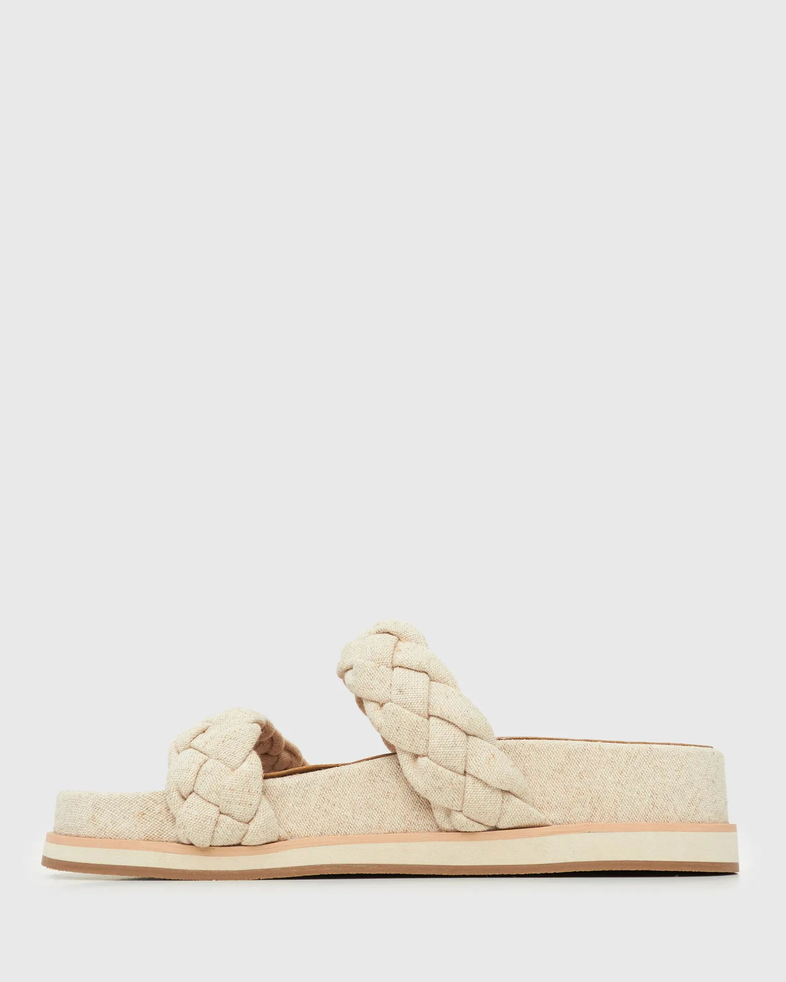 LINDI 2 Plaited Double Strap Slides