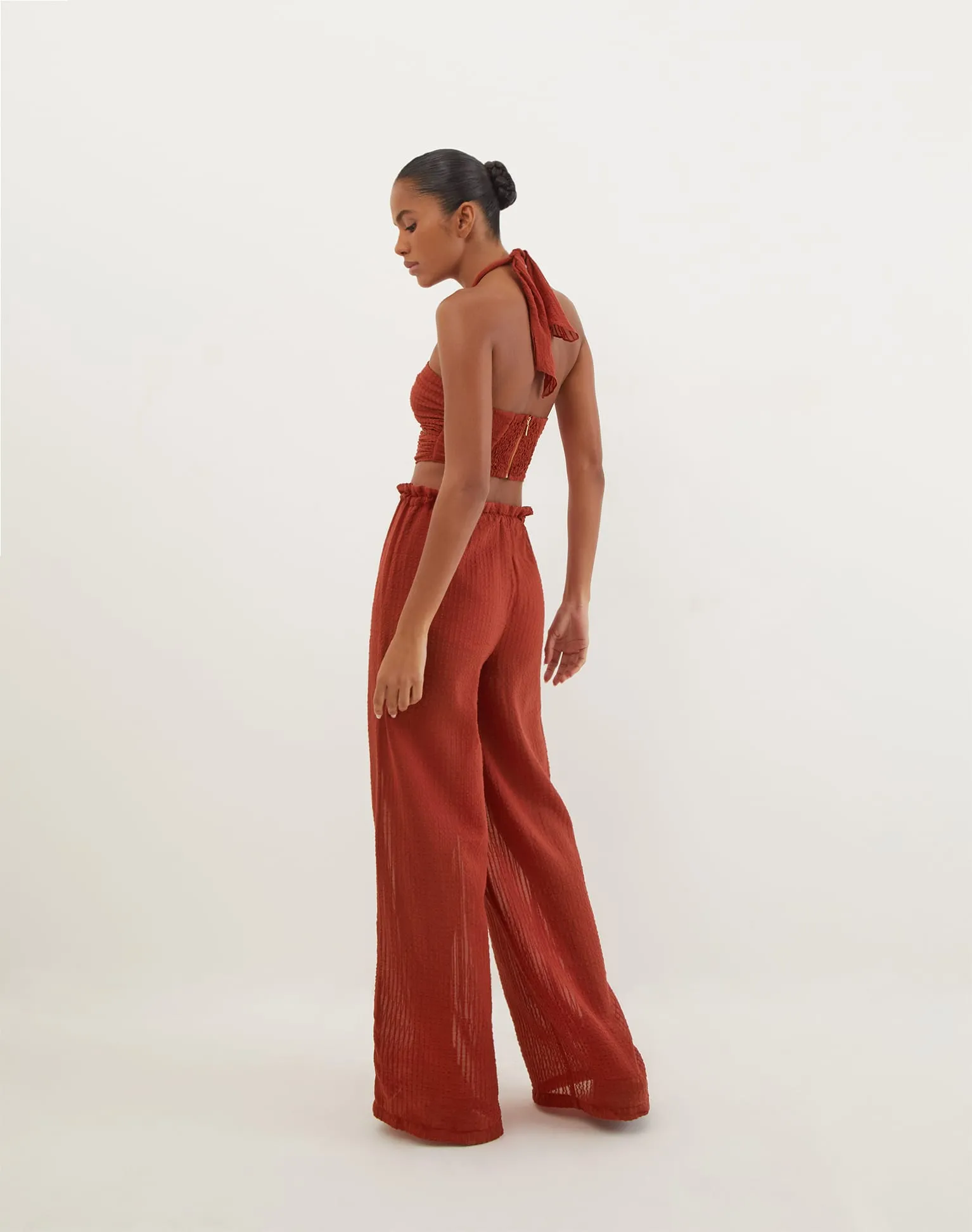 Marge Detail Top - Redwood
