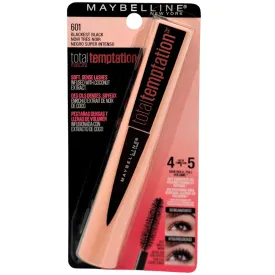 Maybelline Total Temptation Mascara #601 Blackest Black - Wholesale 6 Units (K24665)