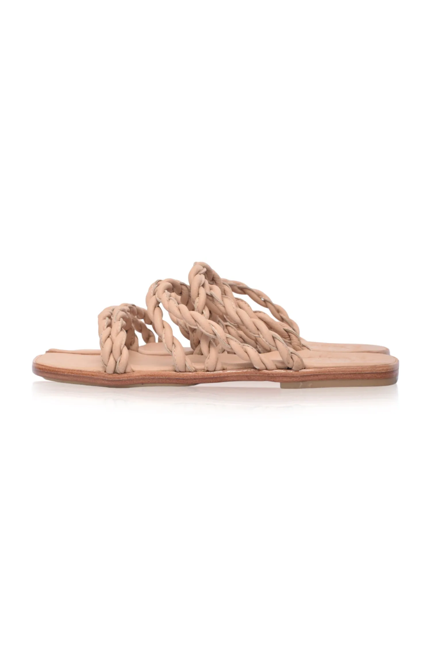 Melasti Woven Leather Slides (Sz. 7, 7.5 & 9.5)