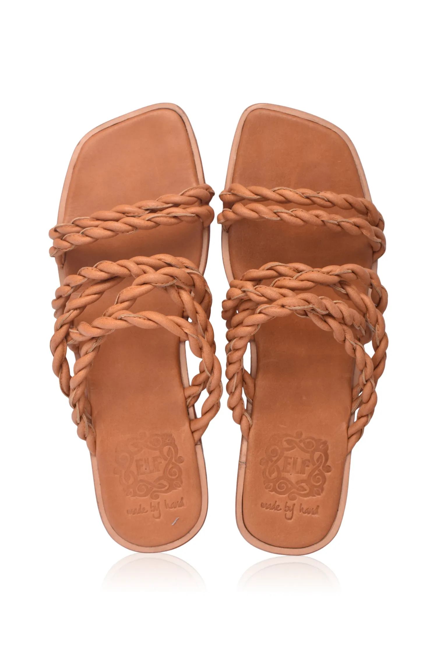 Melasti Woven Leather Slides (Sz. 7, 7.5 & 9.5)
