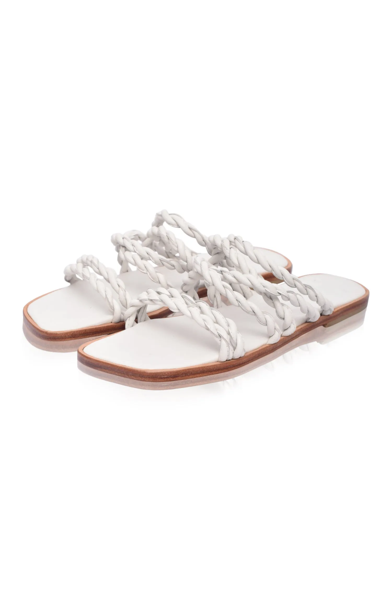 Melasti Woven Leather Slides (Sz. 7, 7.5 & 9.5)