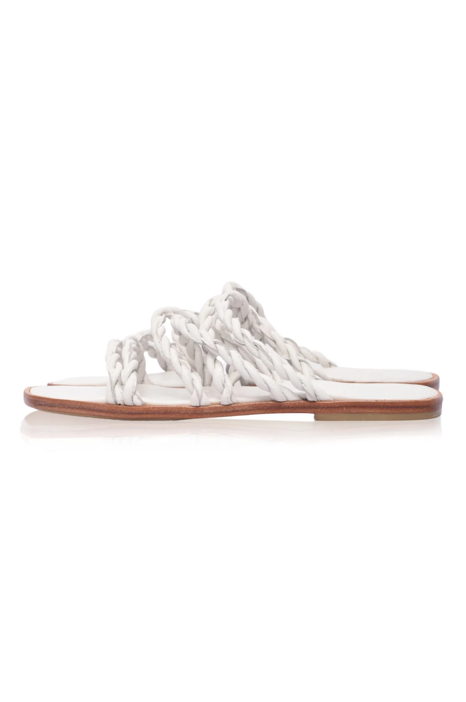 Melasti Woven Leather Slides (Sz. 7, 7.5 & 9.5)