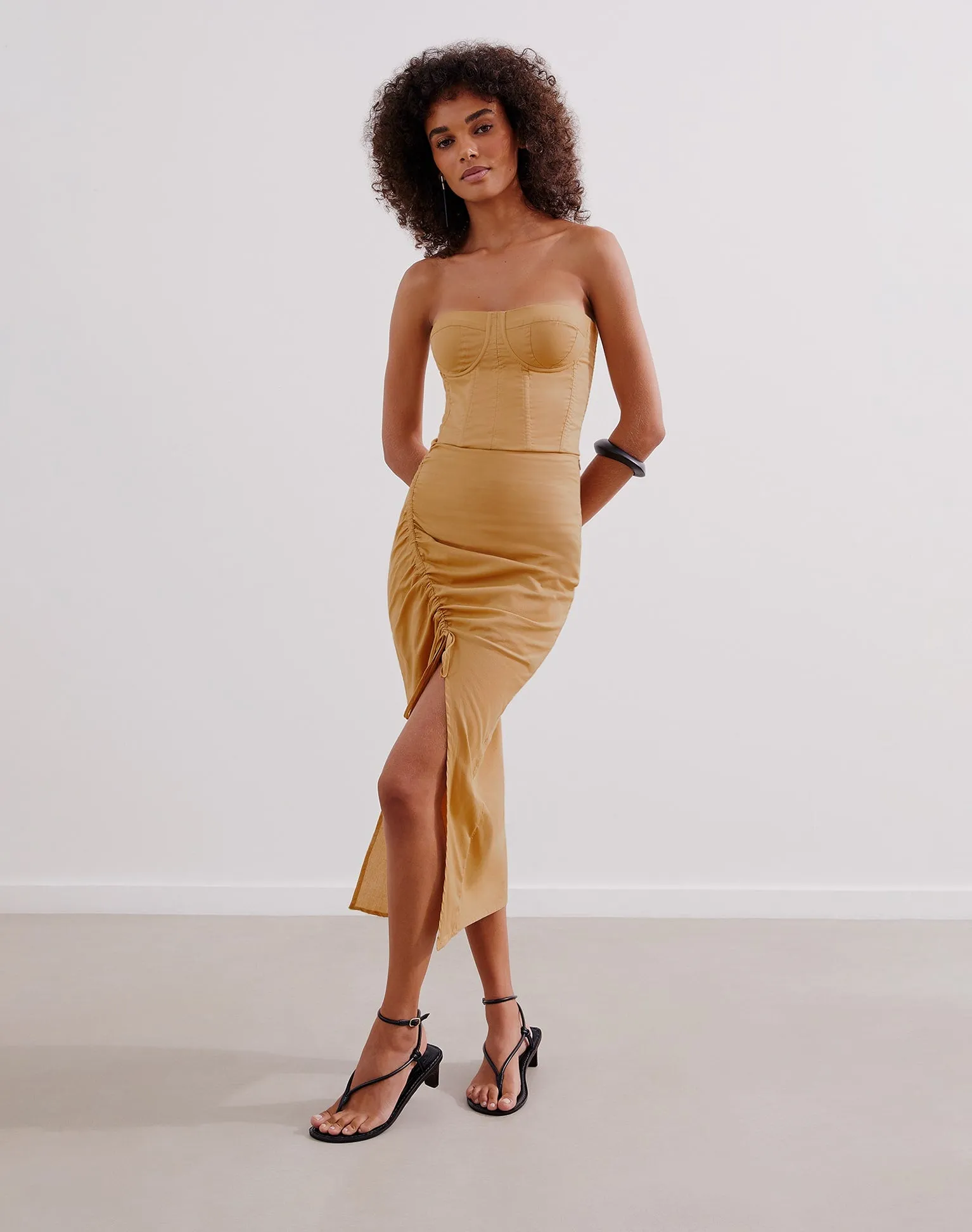 Misa Midi Skirt (exchange only) - Walnut