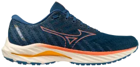 Mizuno Wave Inspire 19 (D Width) - Blue Opal/Tigerlily/Zinnia (Mens)