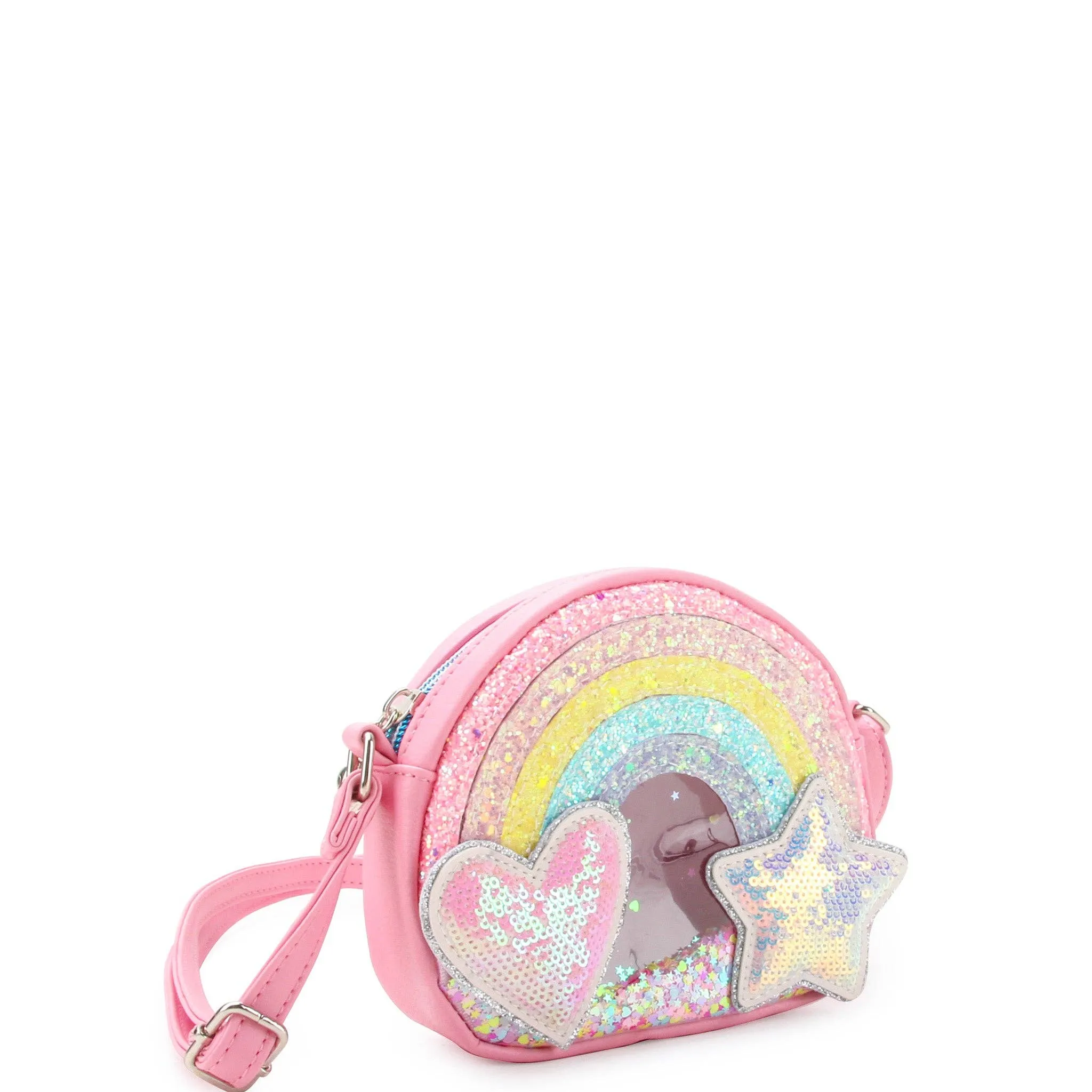 OMG Accessories - Rainbow Confetti Crossbody Bag