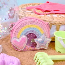 OMG Accessories - Rainbow Confetti Crossbody Bag