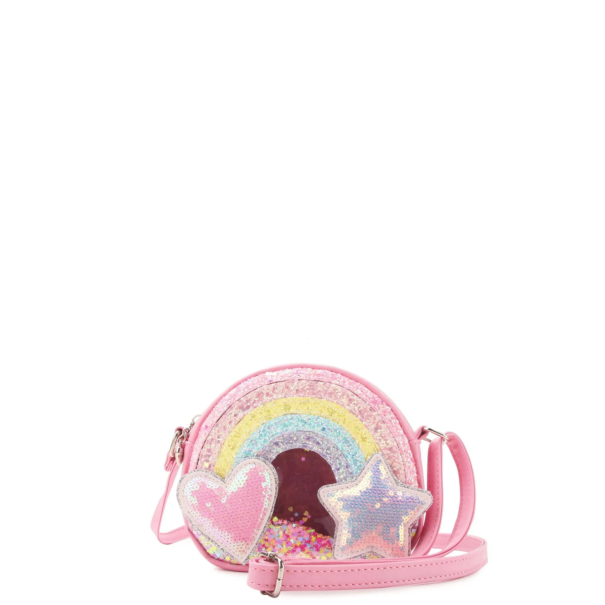 OMG Accessories - Rainbow Confetti Crossbody Bag