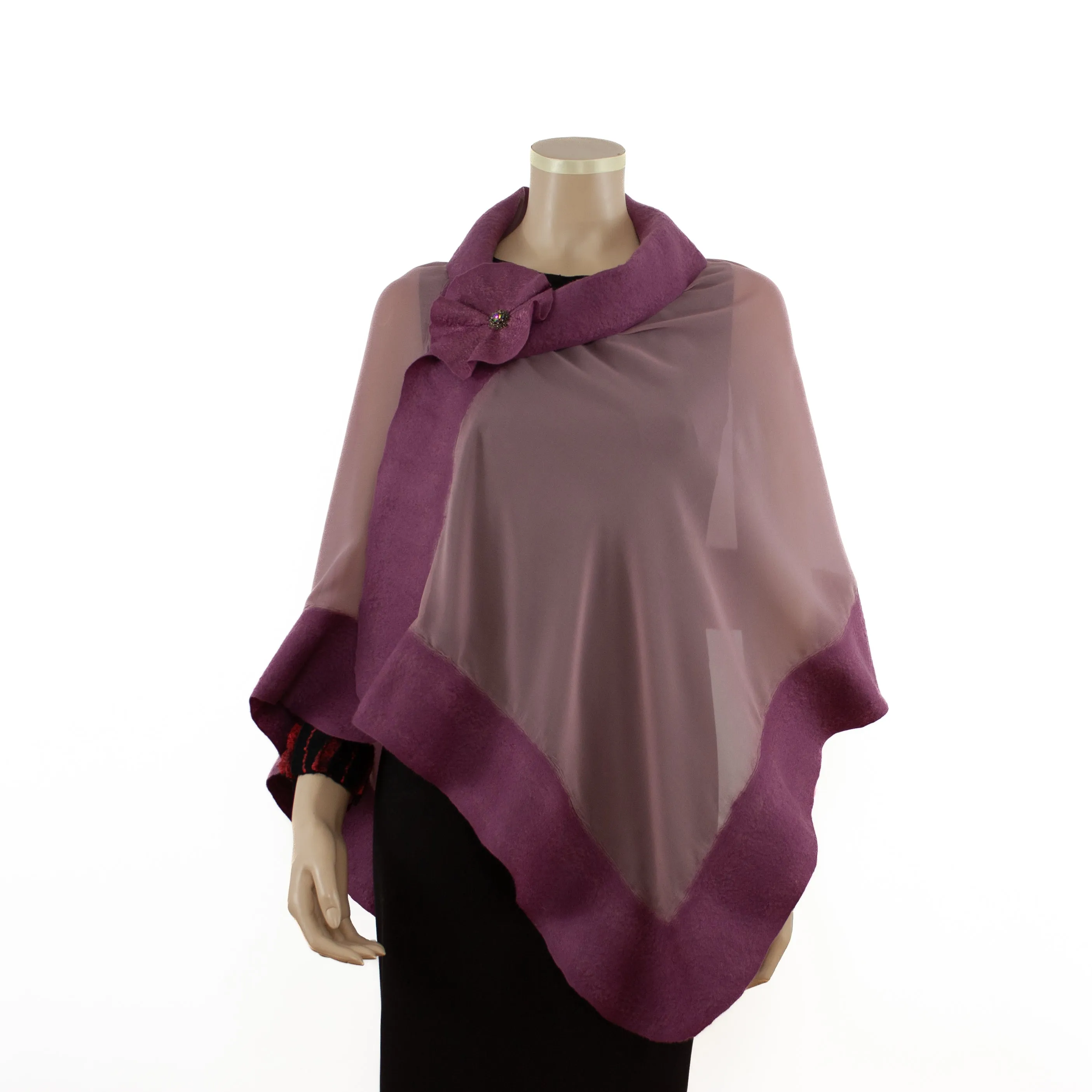 Onion unicolor silk shawl