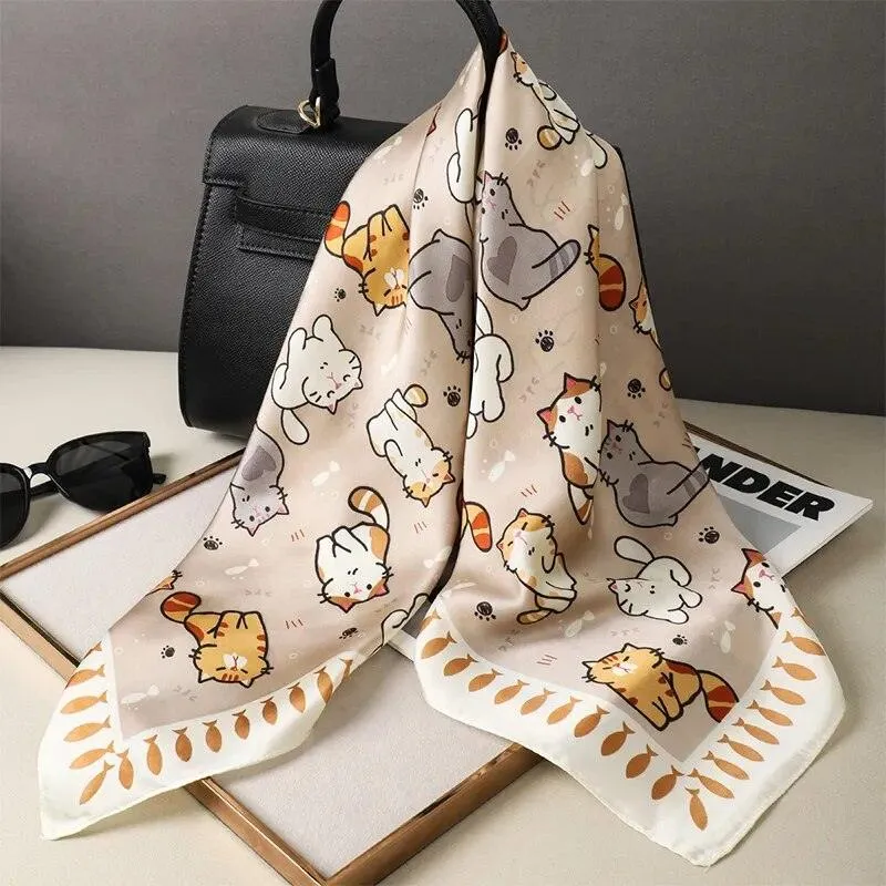 Paws and Prints Silk Shawl