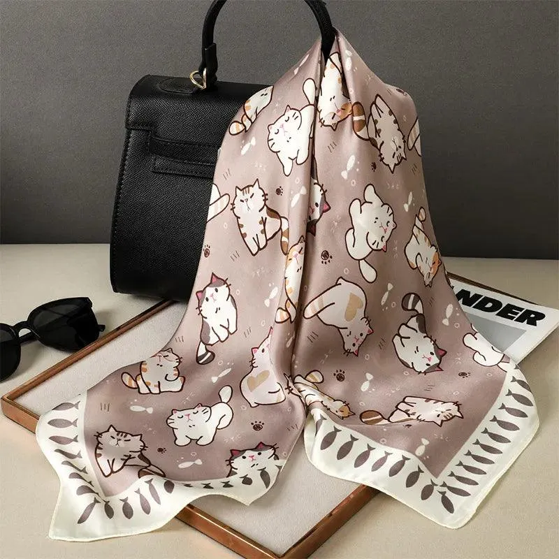 Paws and Prints Silk Shawl