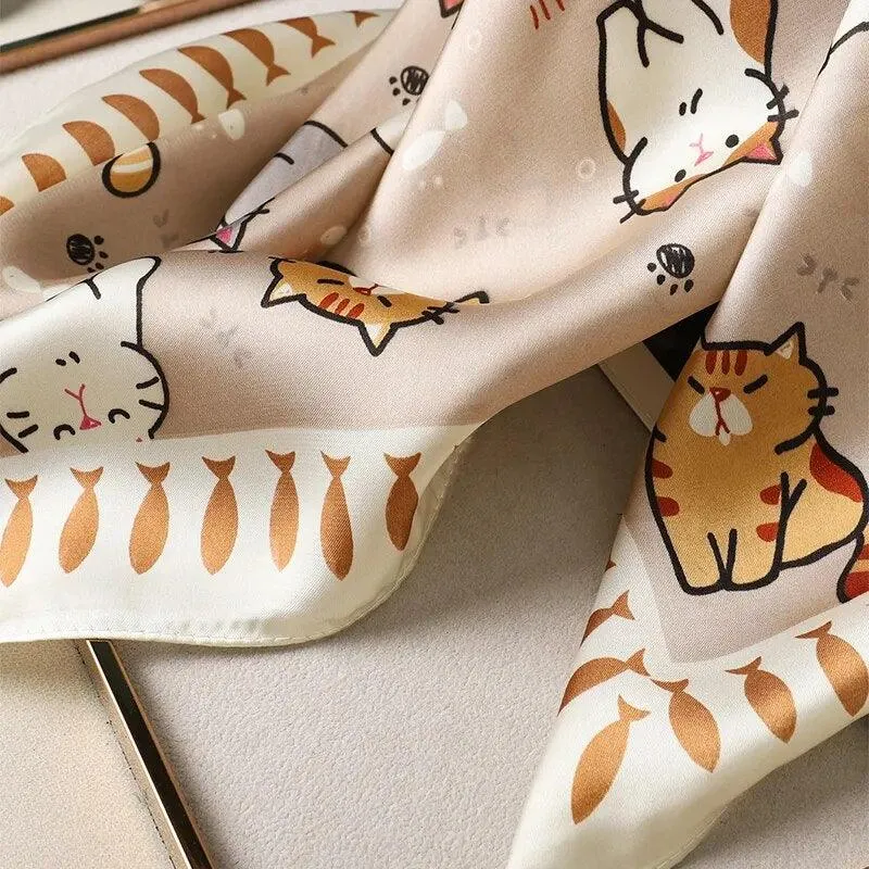 Paws and Prints Silk Shawl