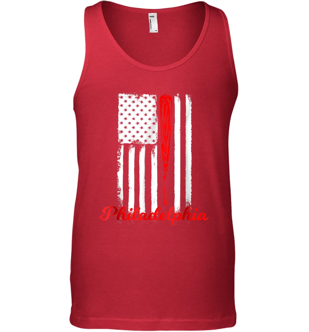 Philadelphia Baseball Flag For Philly Baseball Fans Tank Top