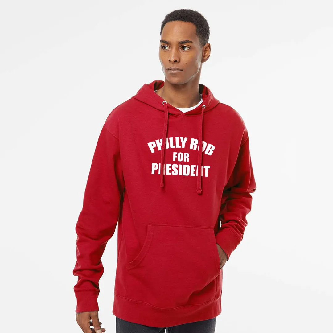 Philly Rob For President Red Hoodie | Philadelphia Baseball