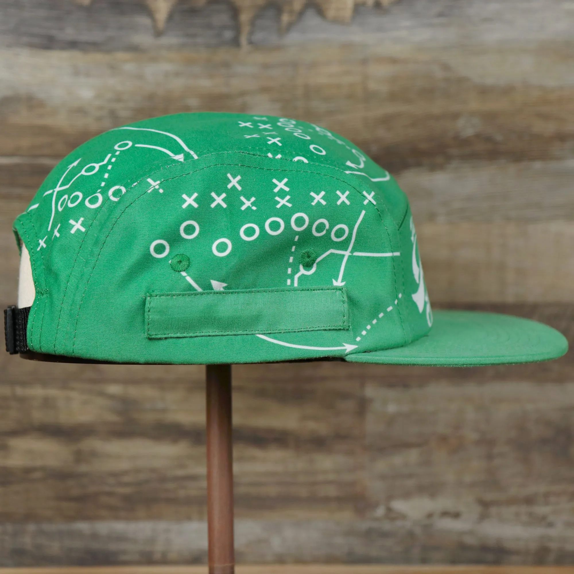 Philly Special Championship Game All Over Print Five Panel Strapback Hat | Green Strapback