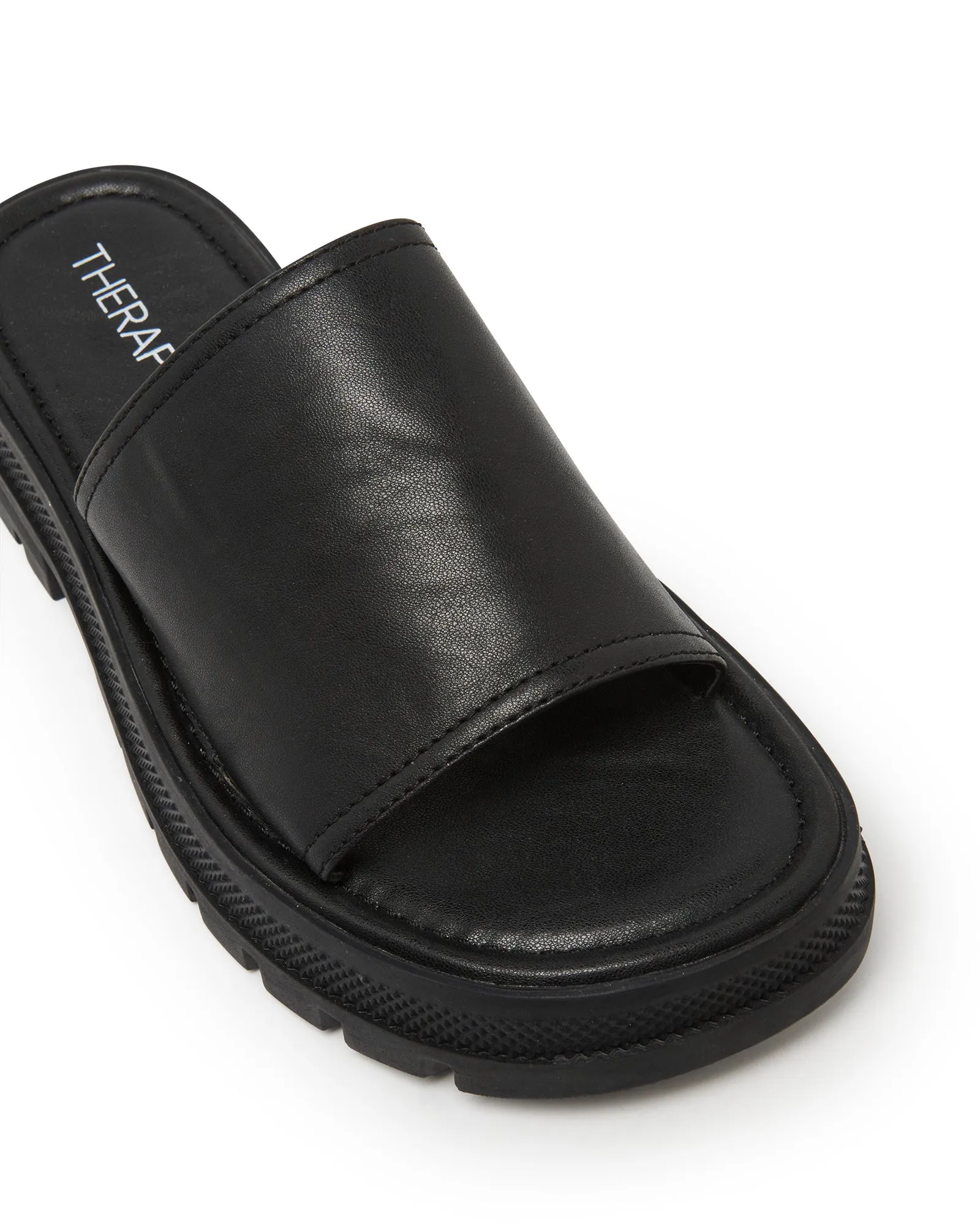Raid Sandal Black Smooth