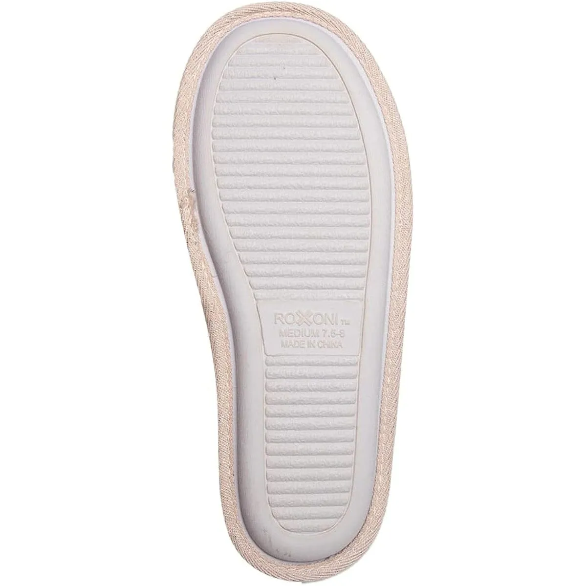 Roxoni Fur Trim Knit Sweater Slippers for Women