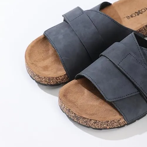 Roxoni Stylish Flat Sandals for Men - Adjustable Strap