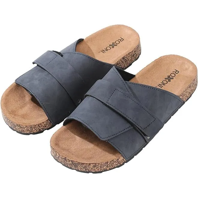 Roxoni Stylish Flat Sandals for Men - Adjustable Strap