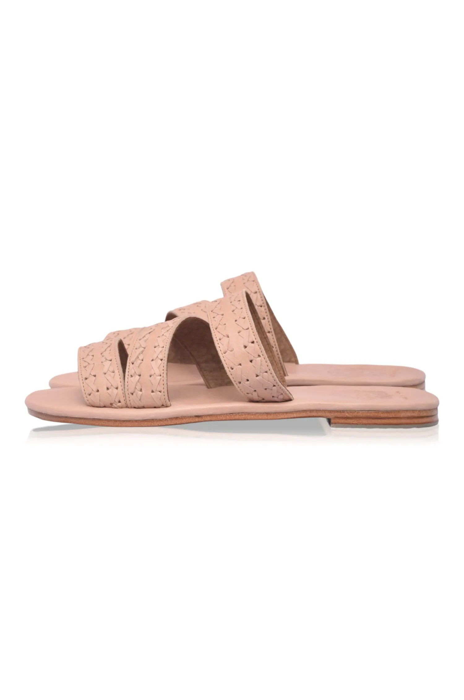 Sail Slide Leather Sandals (Sz. 9)