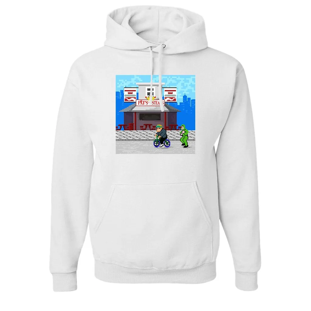 Saint Nick Training Pullover Hoodie | Saint Nick Philly Cheesesteak Training White Pullover Hoodie