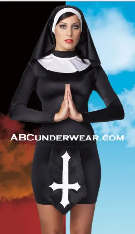 Sexy Darque Nun Costume - Closeout