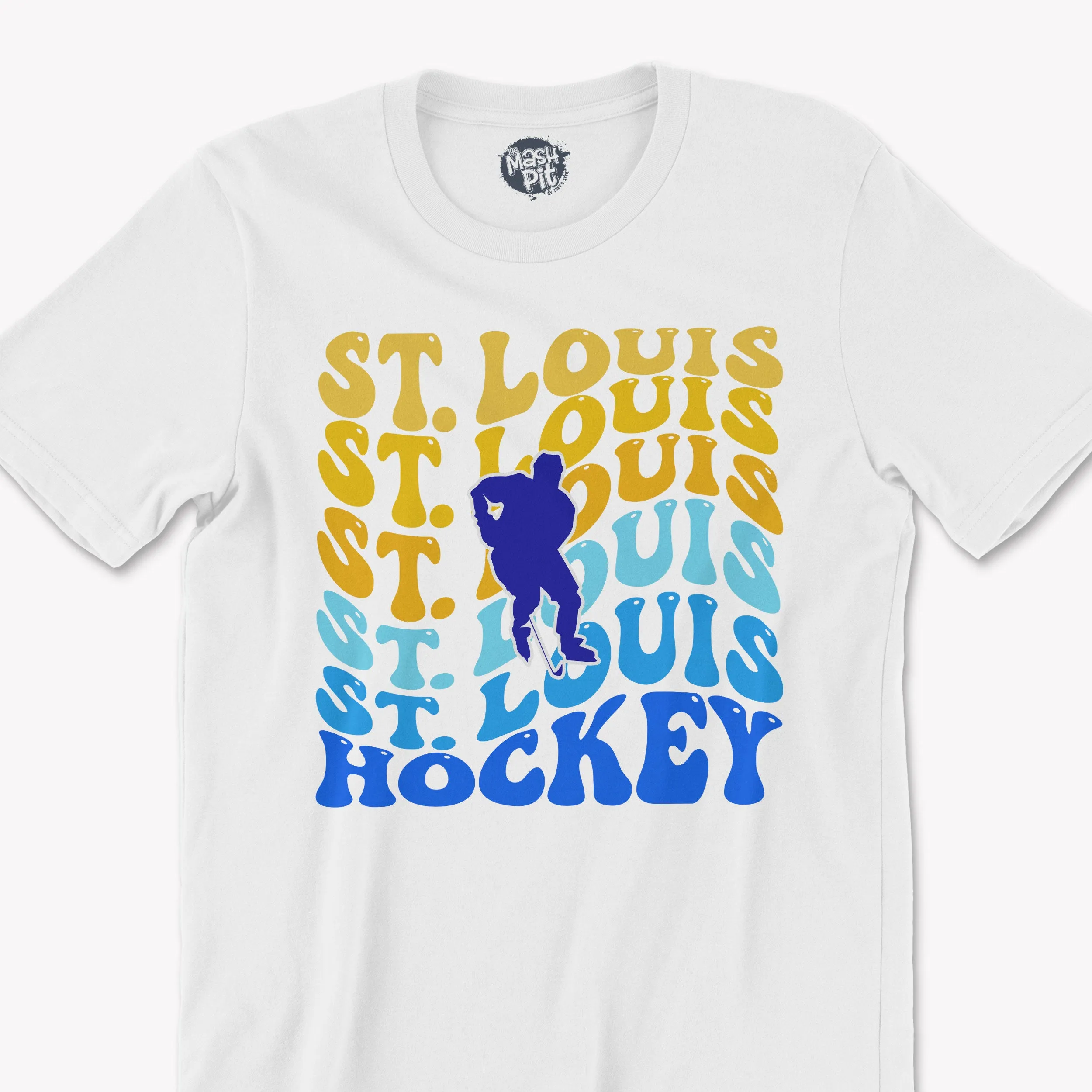 St. Louis Hockey Retro Bright colors t-shirt design