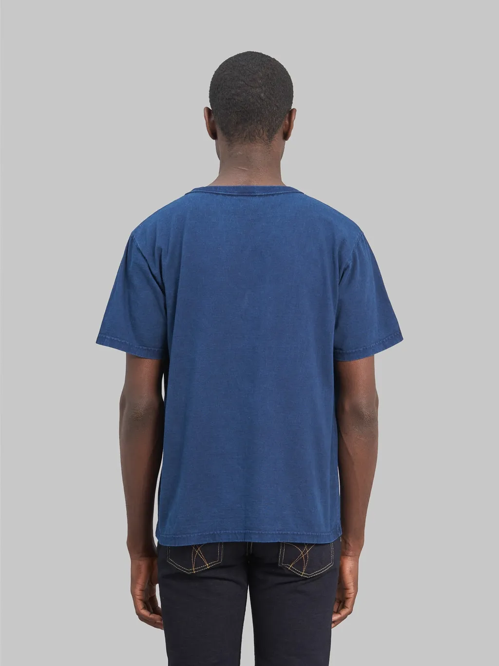 Studio D'Artisan 8136B USA Cotton T-Shirt Light Indigo