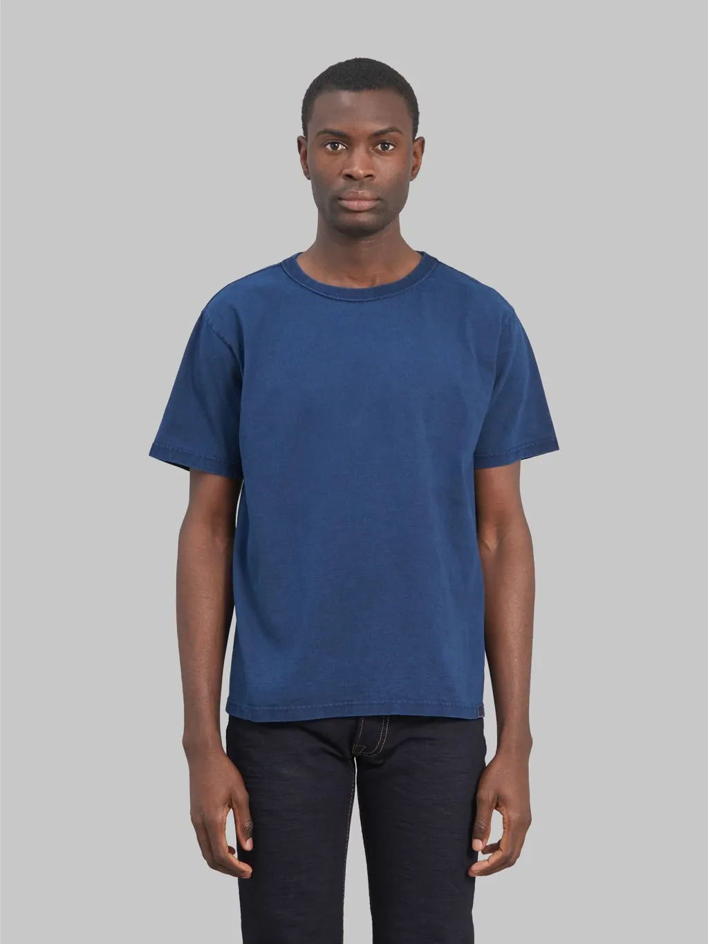 Studio D'Artisan 8136B USA Cotton T-Shirt Light Indigo