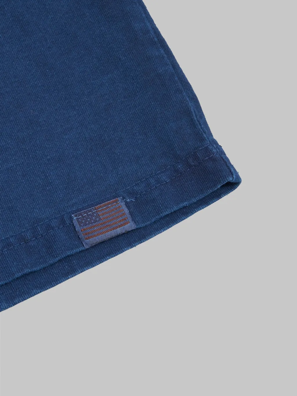 Studio D'Artisan 8136B USA Cotton T-Shirt Light Indigo