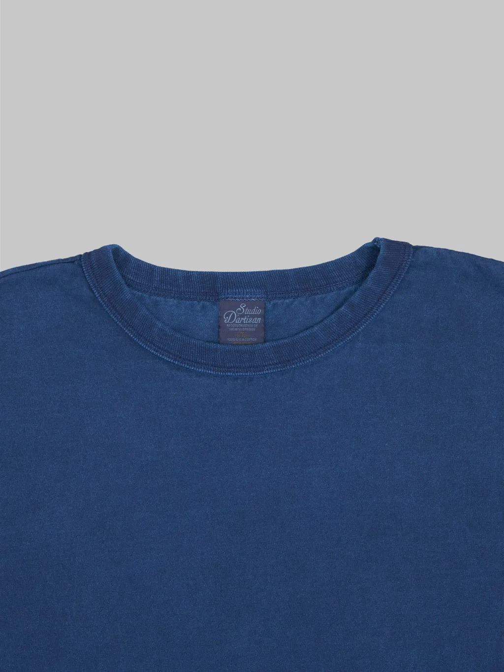 Studio D'Artisan 8136B USA Cotton T-Shirt Light Indigo