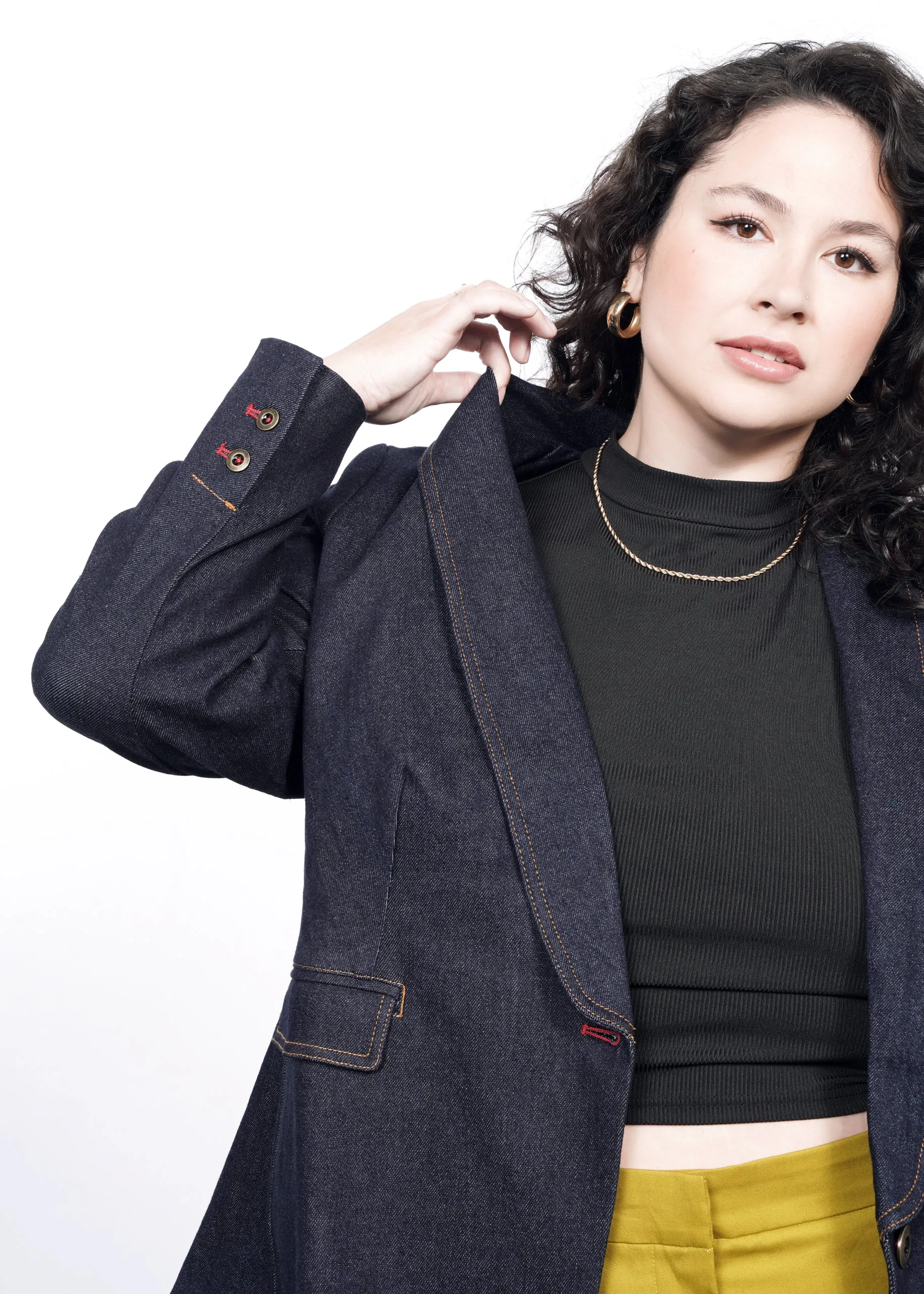 The Essential Denim Tux Blazer
