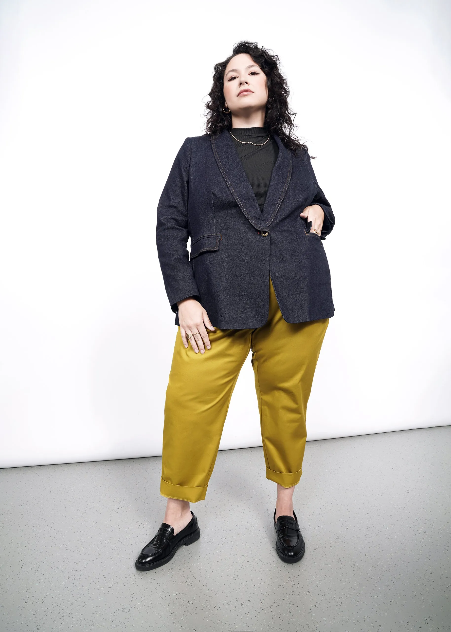 The Essential Denim Tux Blazer