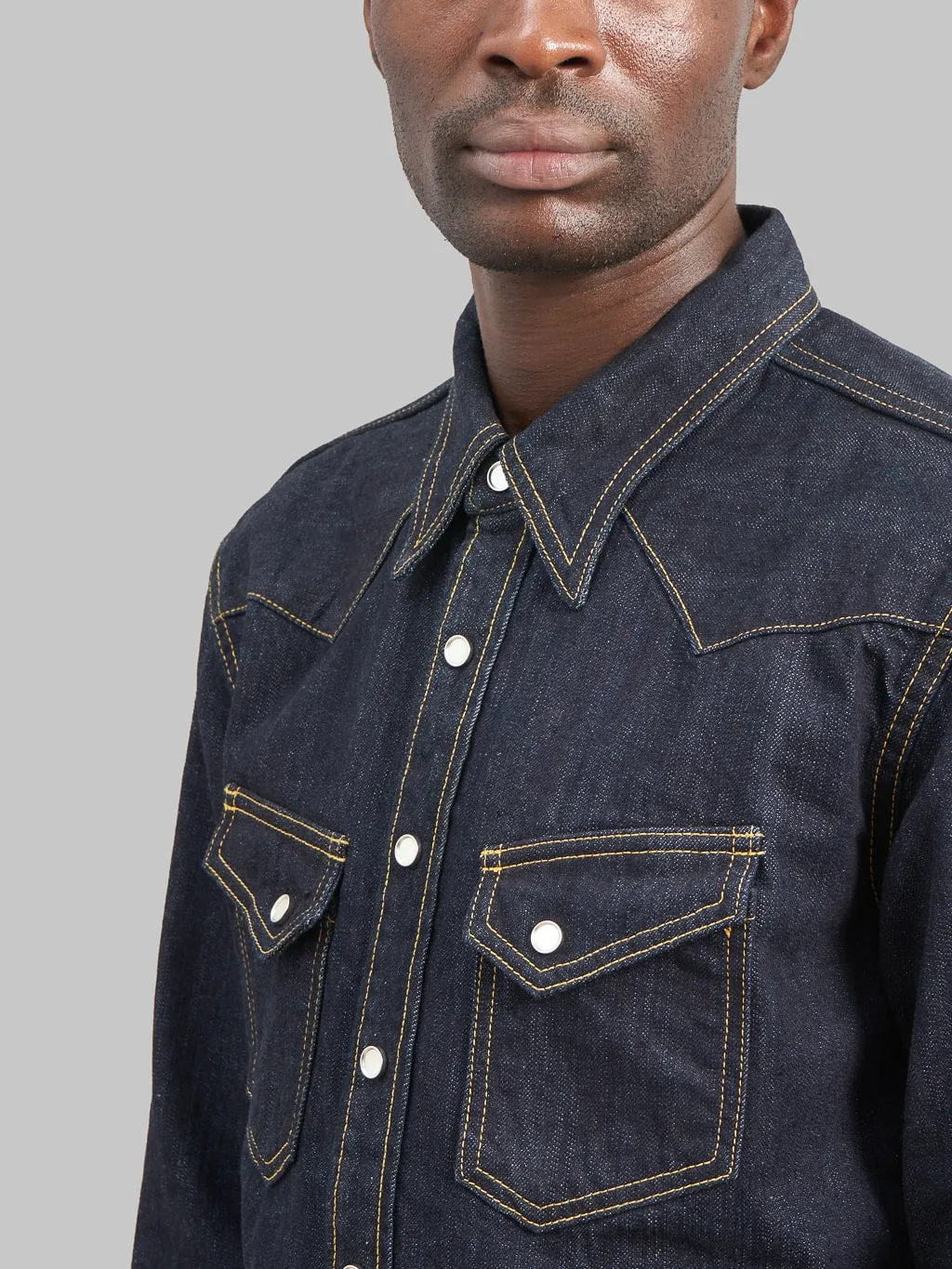 The Flat Head Denim Western Shirt