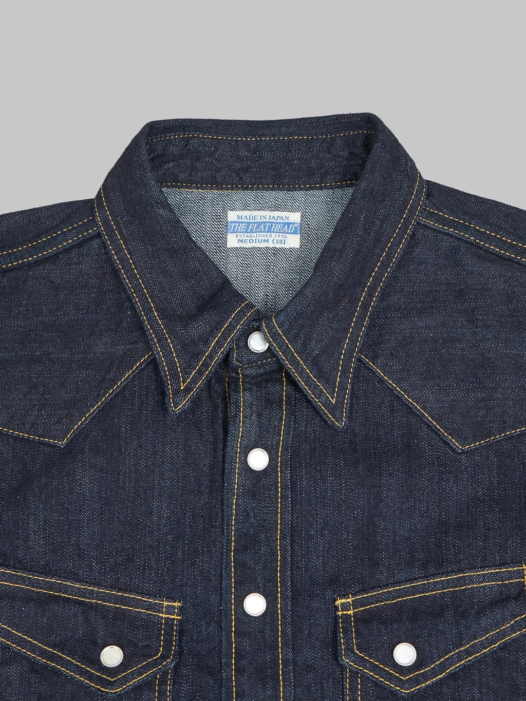 The Flat Head Denim Western Shirt
