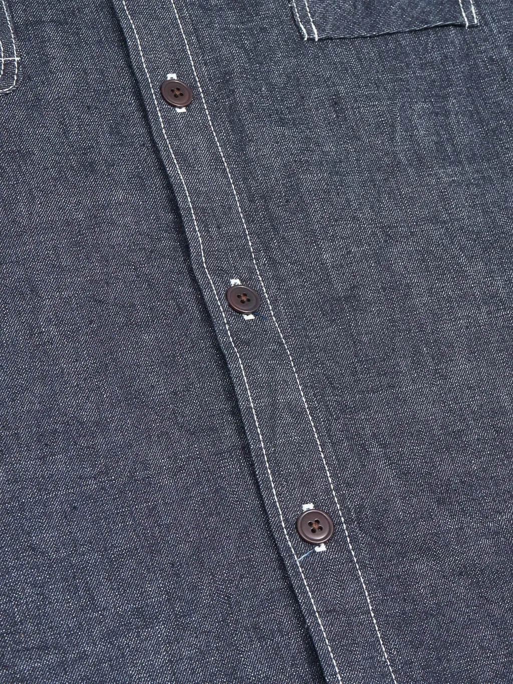 The Strike Gold 10oz Grey Slub Selvedge Denim Work Shirt