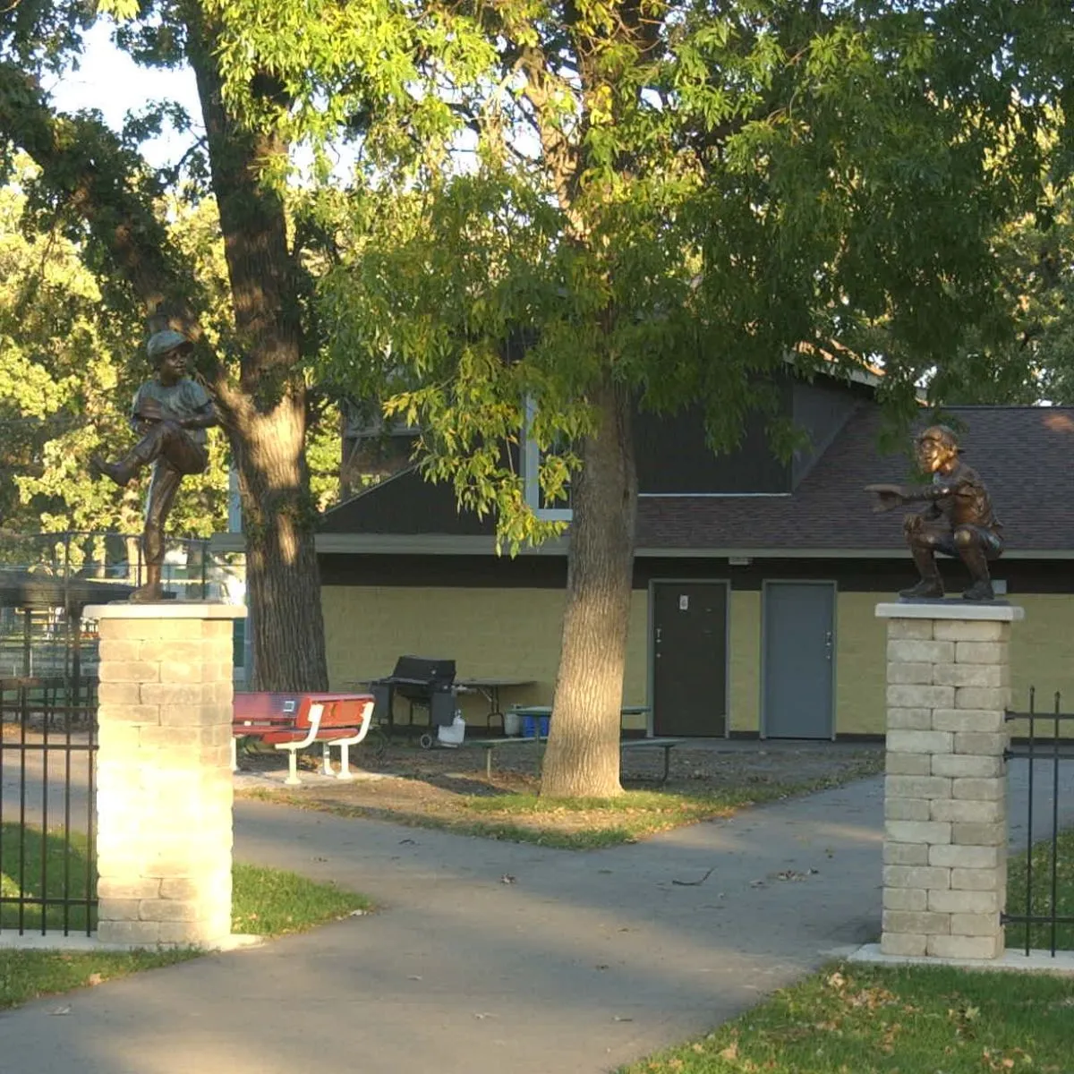 The Windup, Baseball Statue