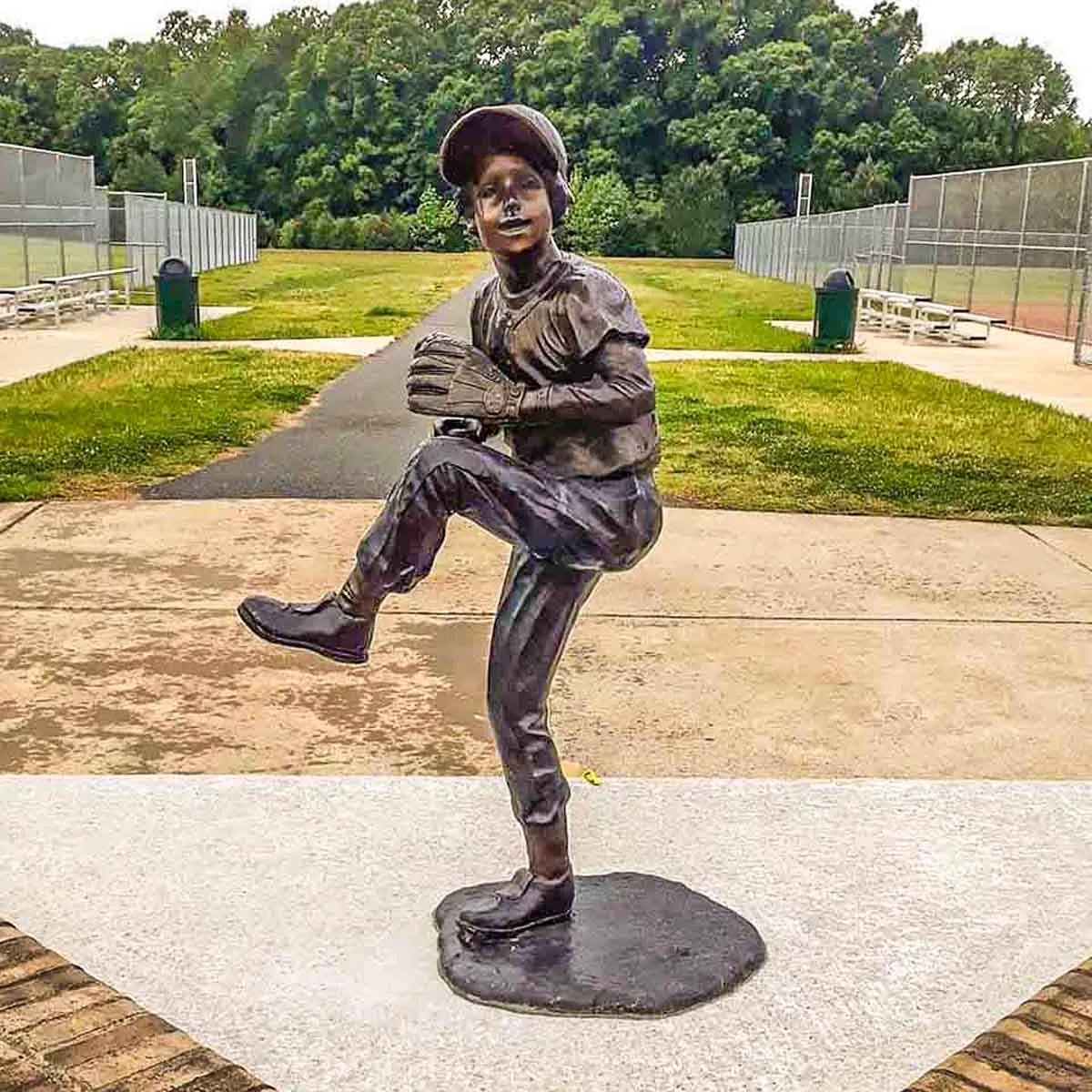 The Windup, Baseball Statue