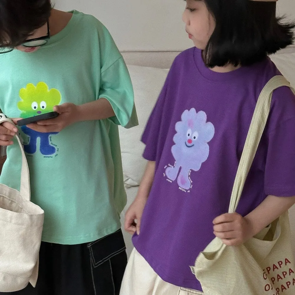Tree Man Cartoon Casual Summer Tee