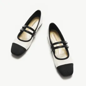 Two-Tone Double-Strap Mary Jane (Clara)
