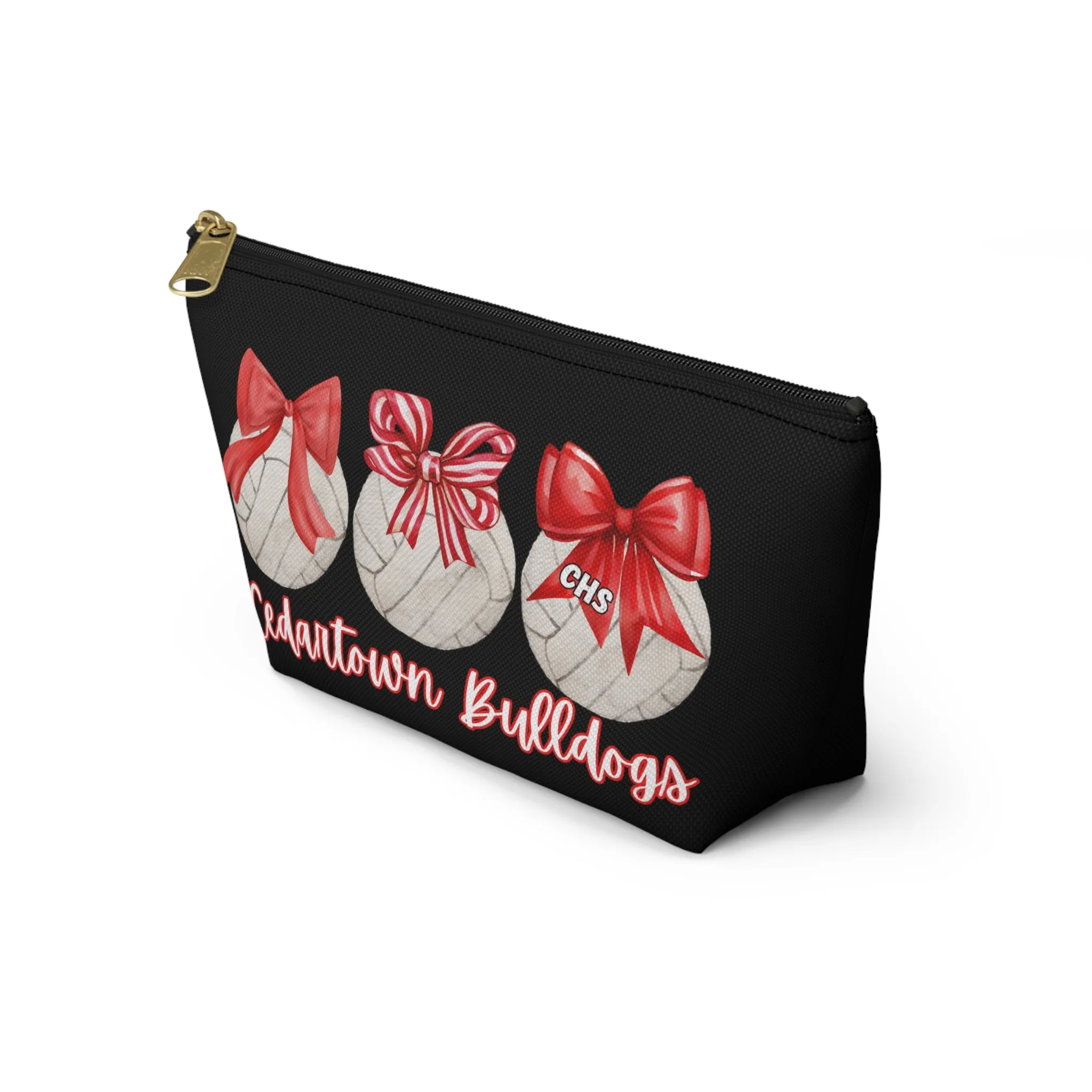 Volleyball bows Cedartown Bulldogs Accessory Pouch w T-bottom