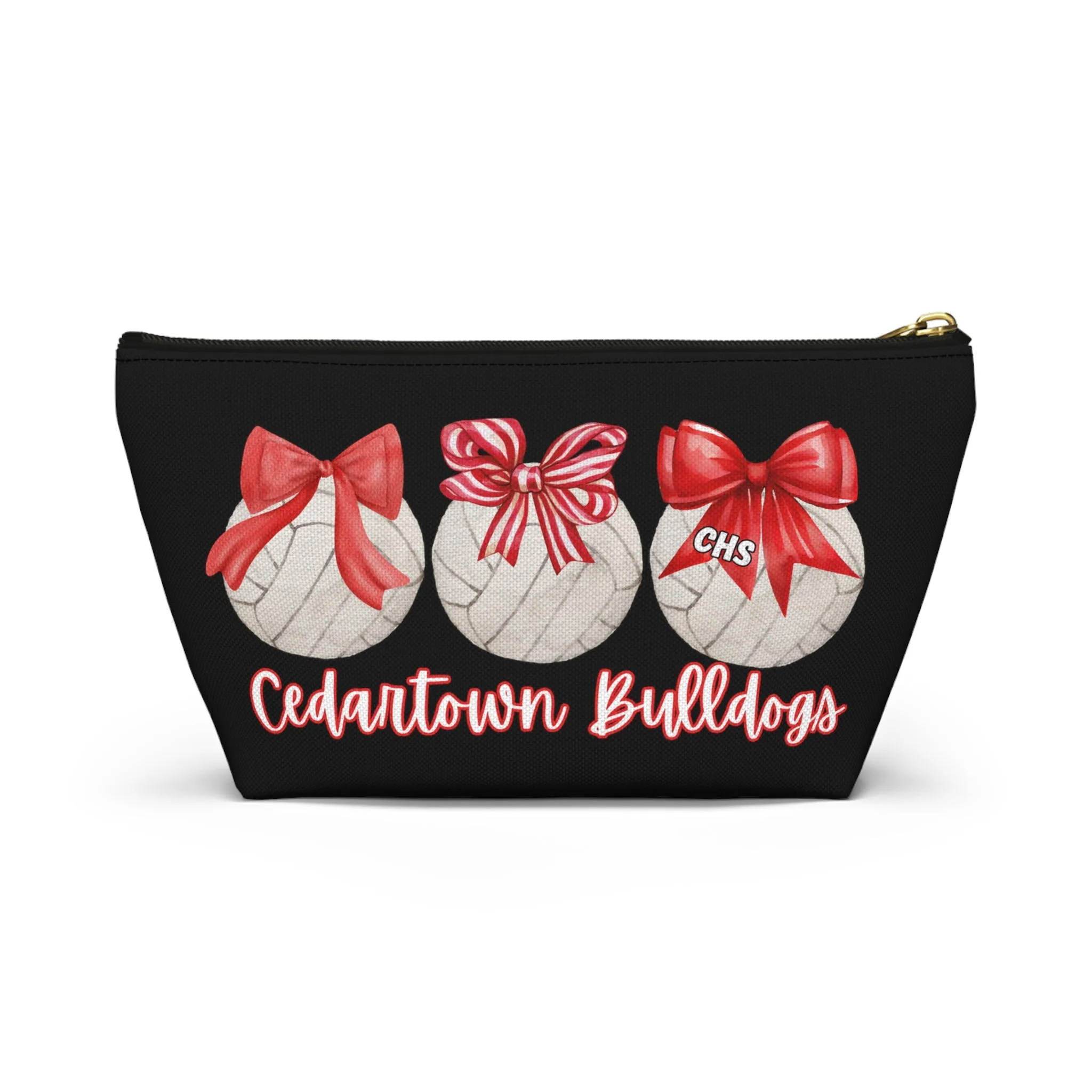 Volleyball bows Cedartown Bulldogs Accessory Pouch w T-bottom