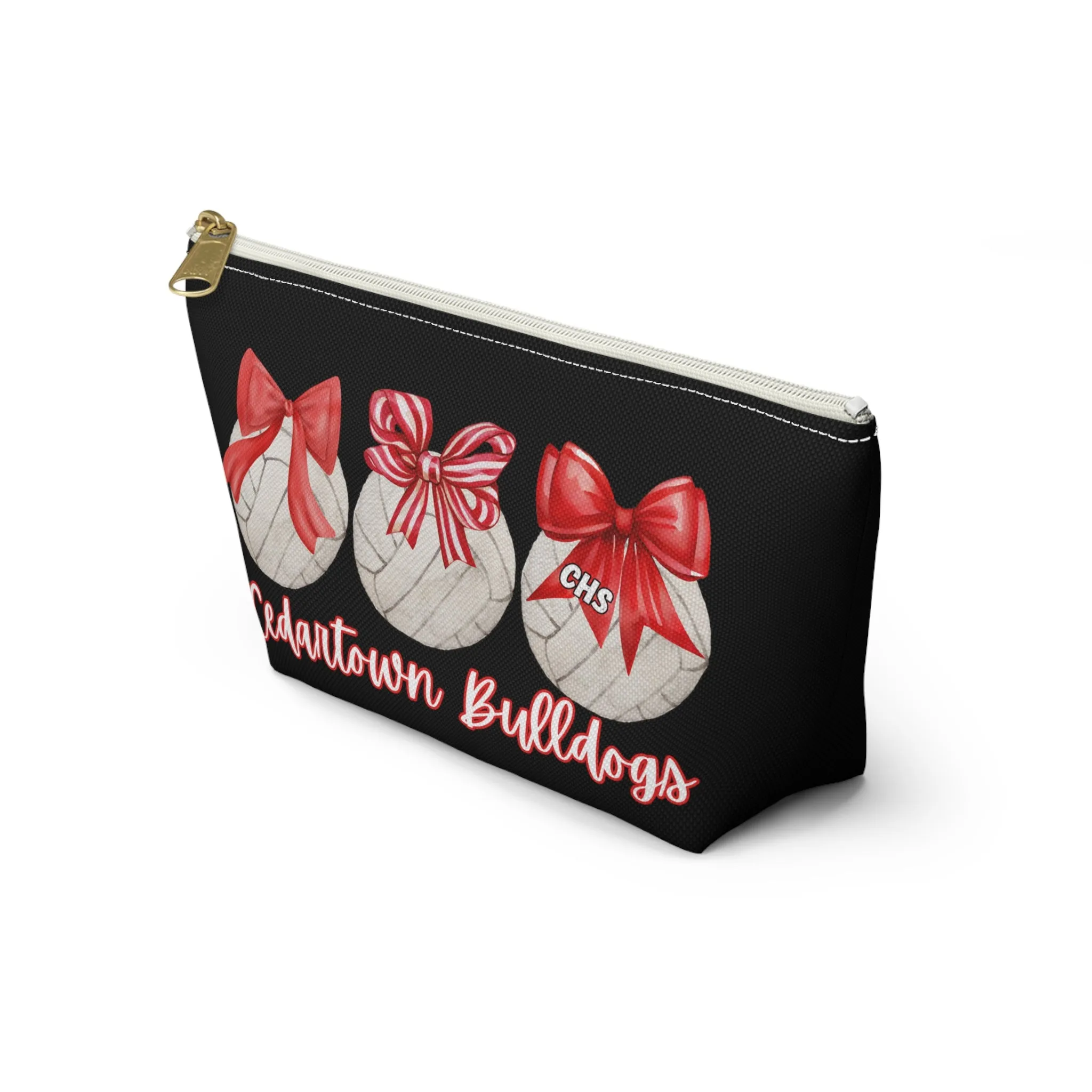 Volleyball bows Cedartown Bulldogs Accessory Pouch w T-bottom