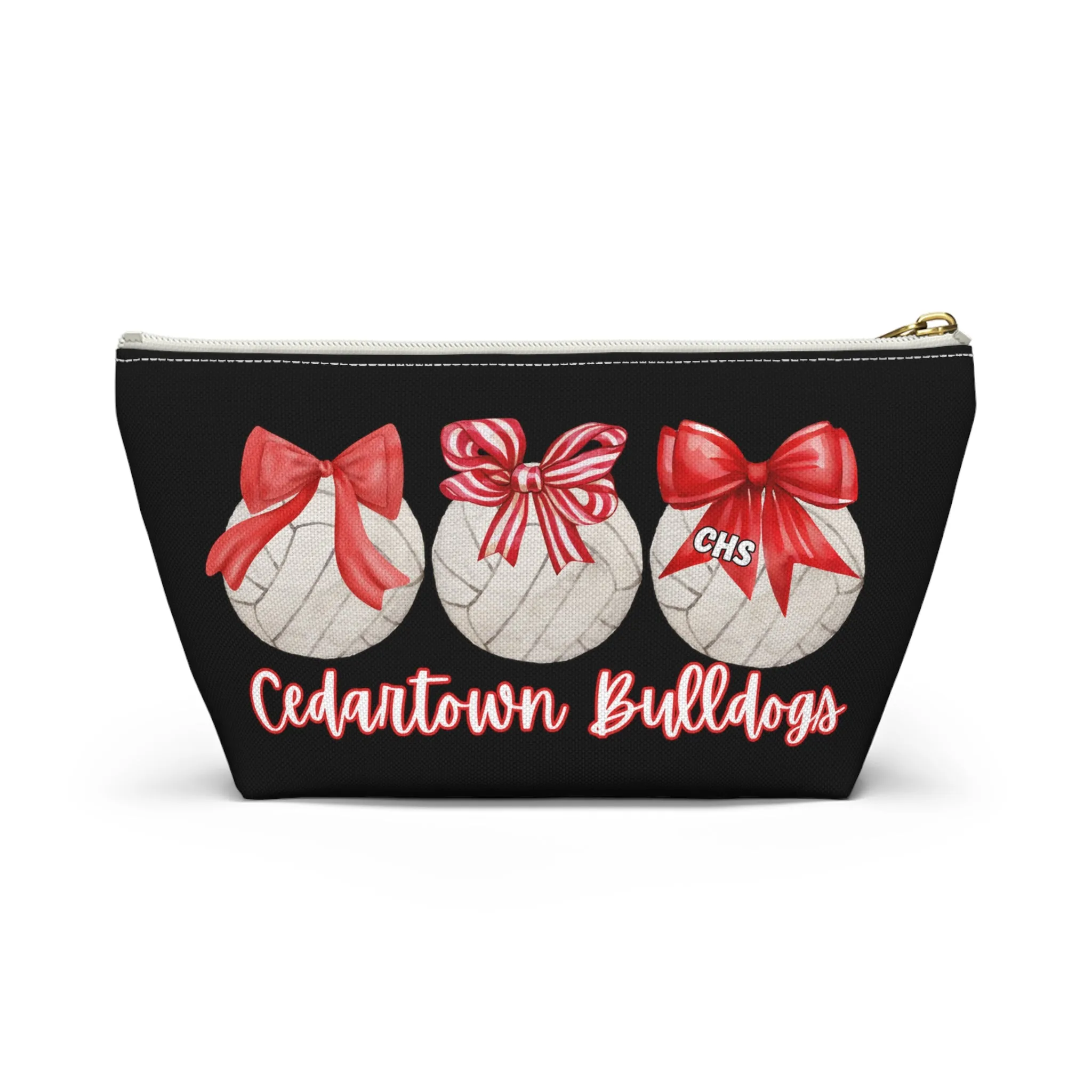 Volleyball bows Cedartown Bulldogs Accessory Pouch w T-bottom