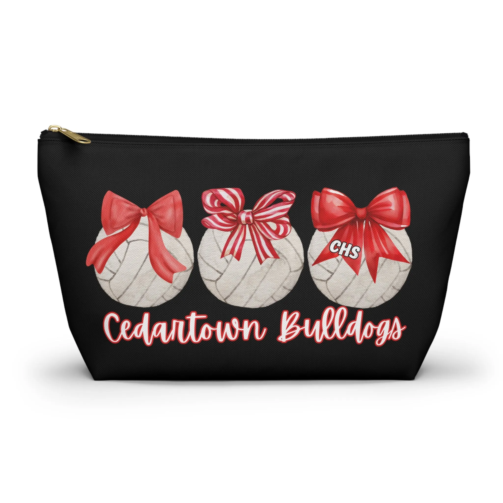 Volleyball bows Cedartown Bulldogs Accessory Pouch w T-bottom
