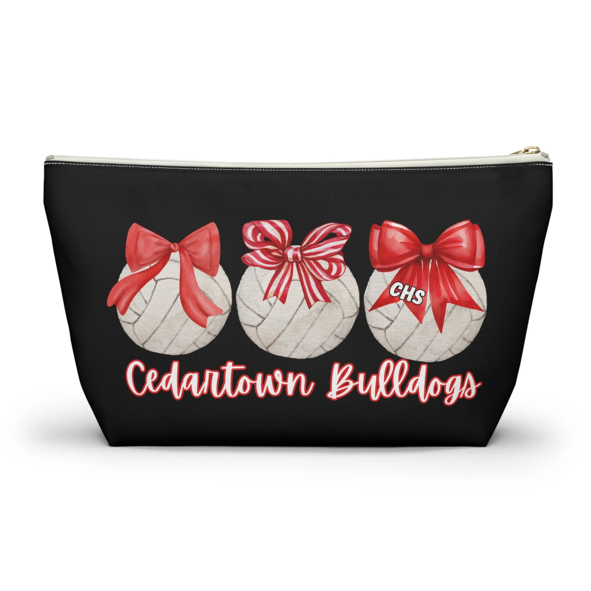 Volleyball bows Cedartown Bulldogs Accessory Pouch w T-bottom