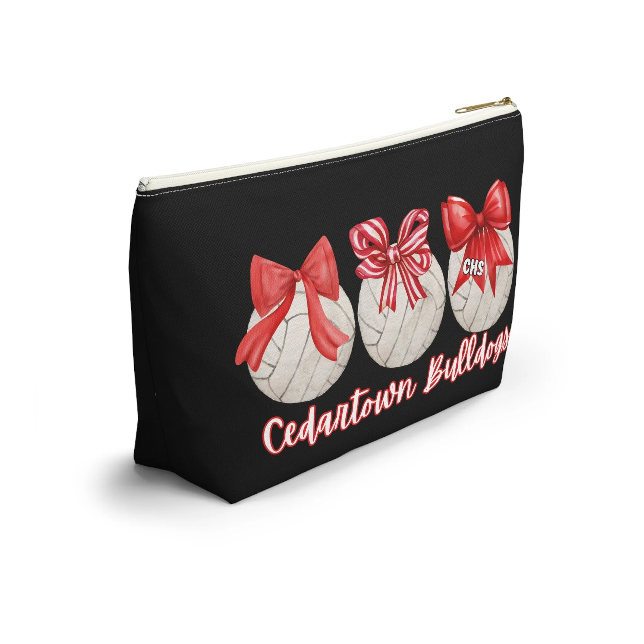 Volleyball bows Cedartown Bulldogs Accessory Pouch w T-bottom