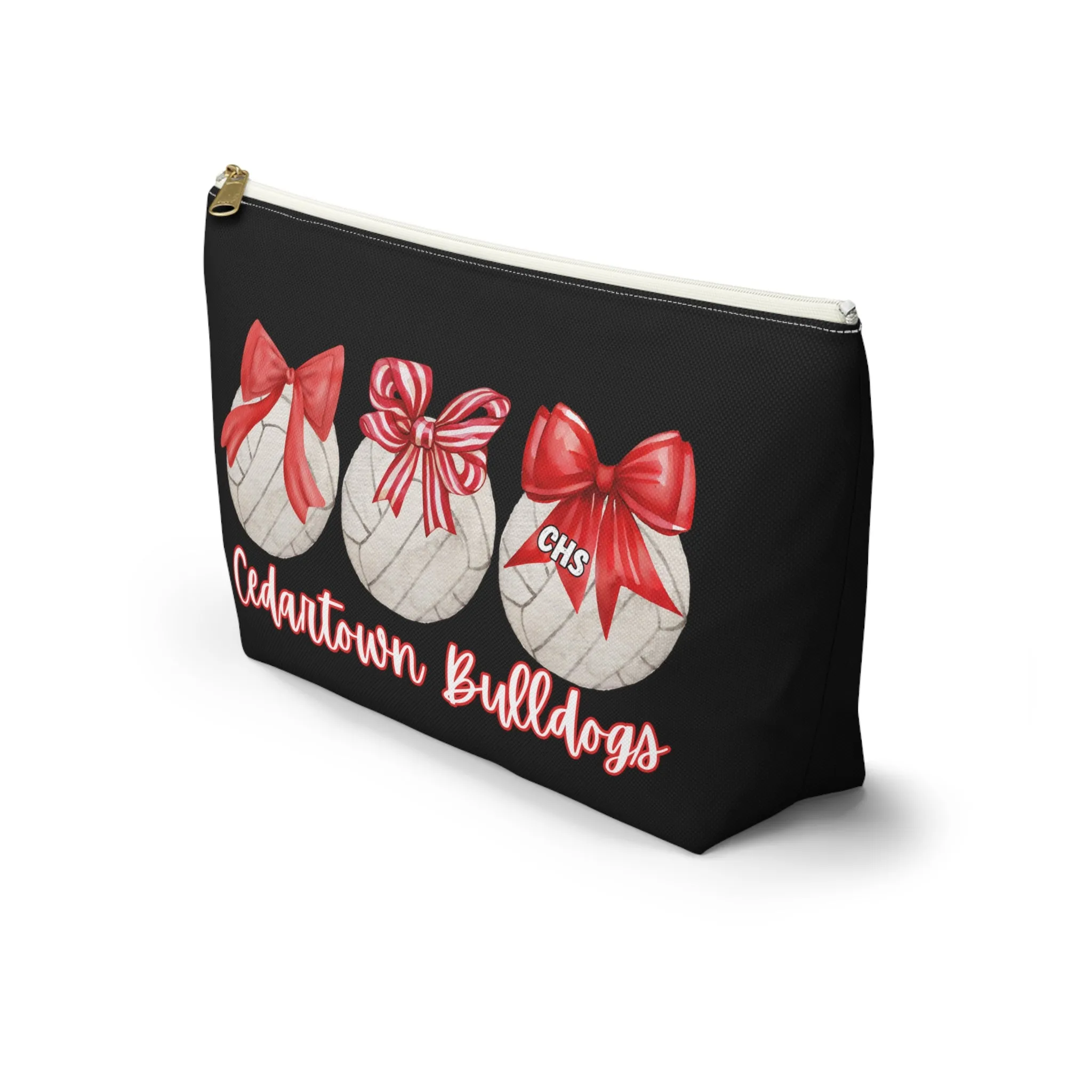 Volleyball bows Cedartown Bulldogs Accessory Pouch w T-bottom