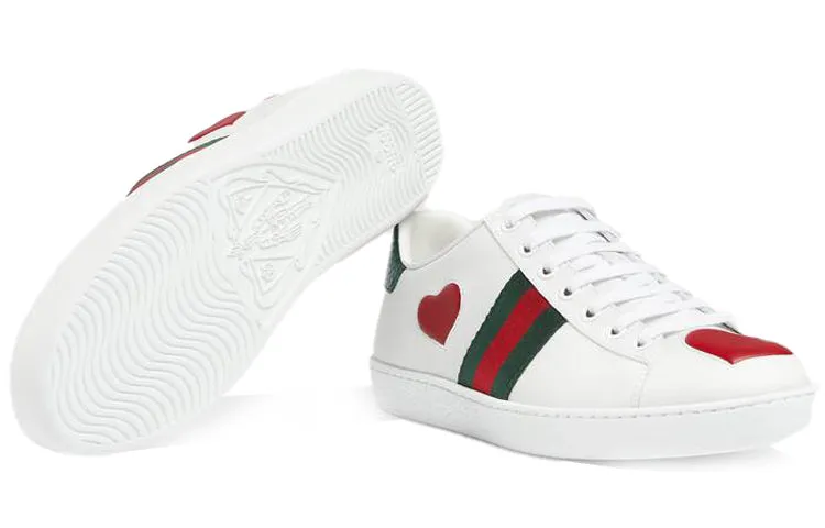 (WMNS) Gucci Ace Low 'Heart' 435638-02JS0-9074