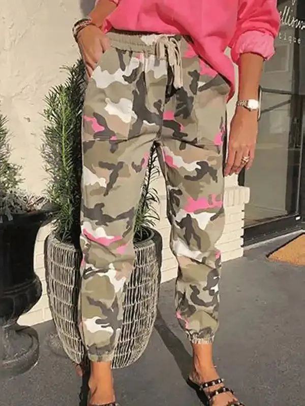 Women’s Rayon Workwear Mid Waist Casual Pants